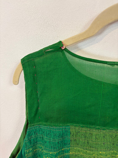 INJIRI. Vestido midi texturas estampado