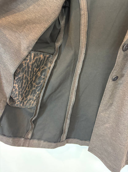 ERRE. Chaqueta marrón espiga  3/4