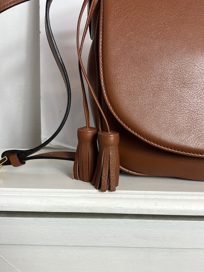 LA FIVE. Bolso marrón piel