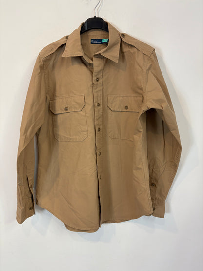 POLO RALPH LAUREN. Camisa camel bolsillos. T M