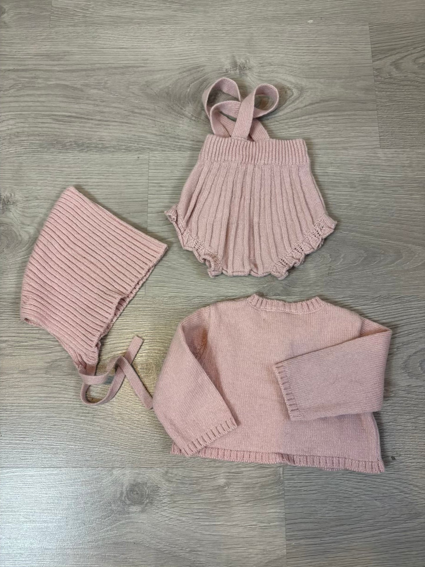 GOCCO. Conjunto rosa empolvado T.1-3 meses