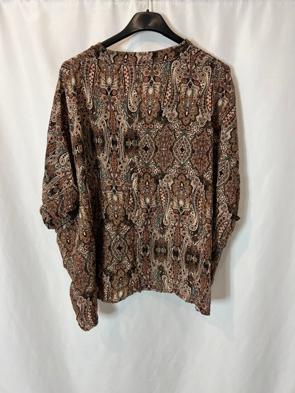 OTHERS. Brown print blouses TU(M)