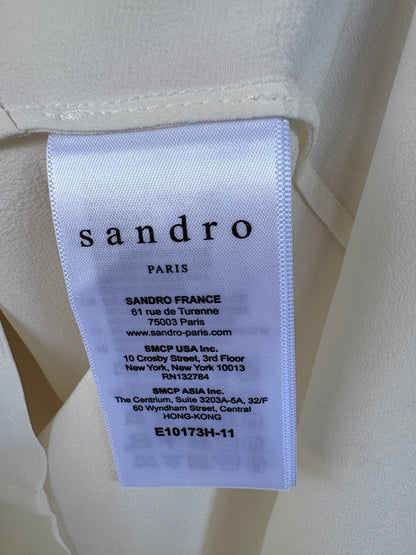 SANDRO. Top seda texturas T 1 (S)