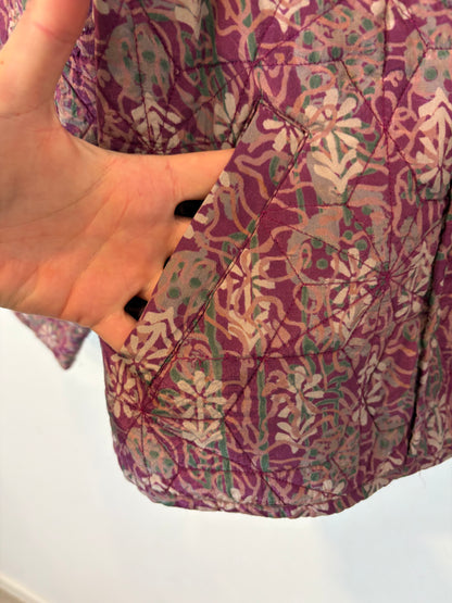 INTROPIA. Printed quilted jacket. Size XS