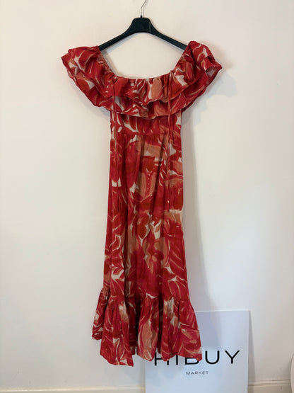 ZARA. Vestido largo de flores