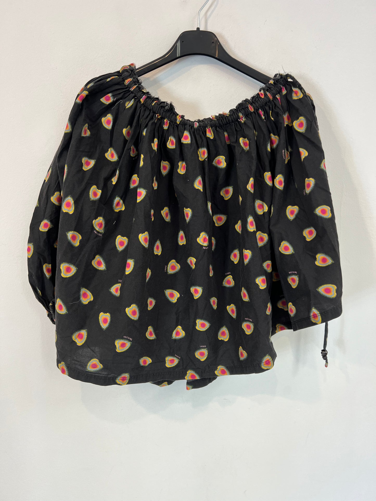 ZADIG&amp;VOLTAIRE. T.xs asymmetrical printed top