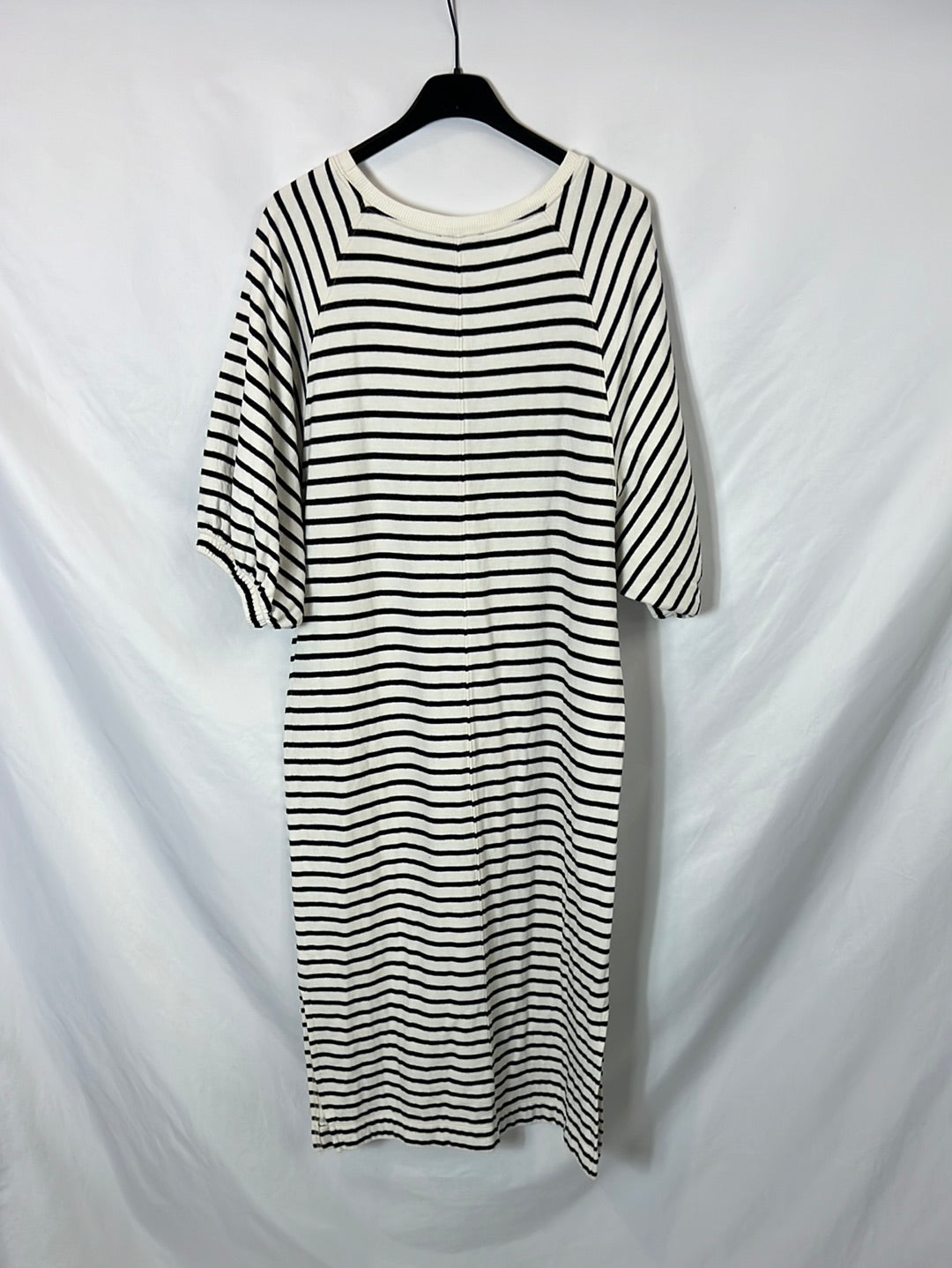 SOAKED IN LUXURY. Ts striped midi dress