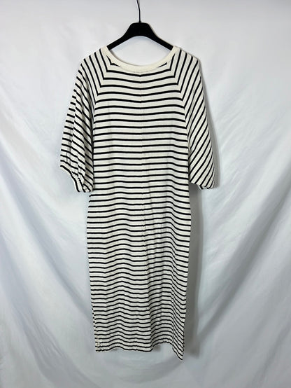SOAKED IN LUXURY. Ts striped midi dress