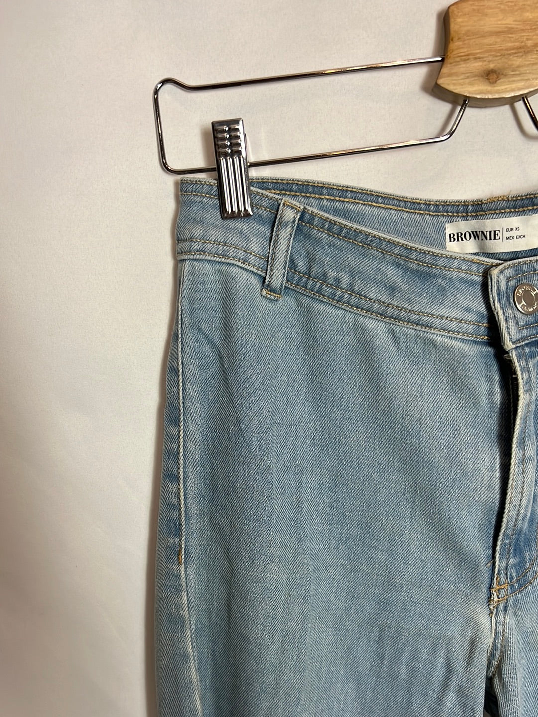 Light denim wide leg. S XS