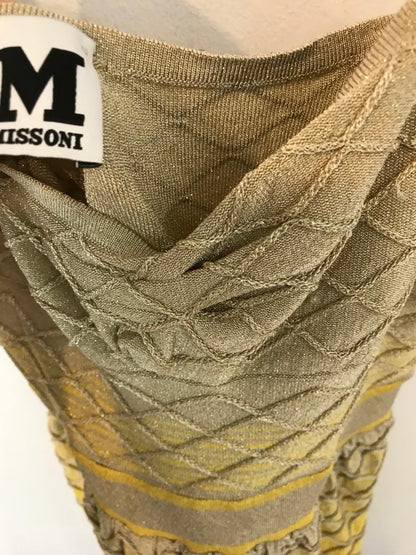 MISSONI. Vestido corto punto elástico multicolor