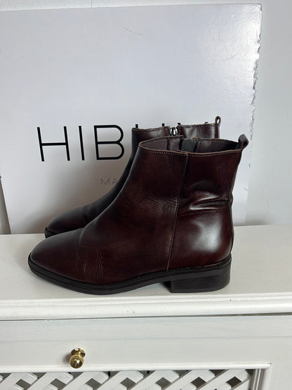 MIMAO. Botones marrones piel. T 38