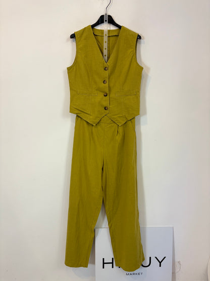 Conjunto top y pantalón pistacho