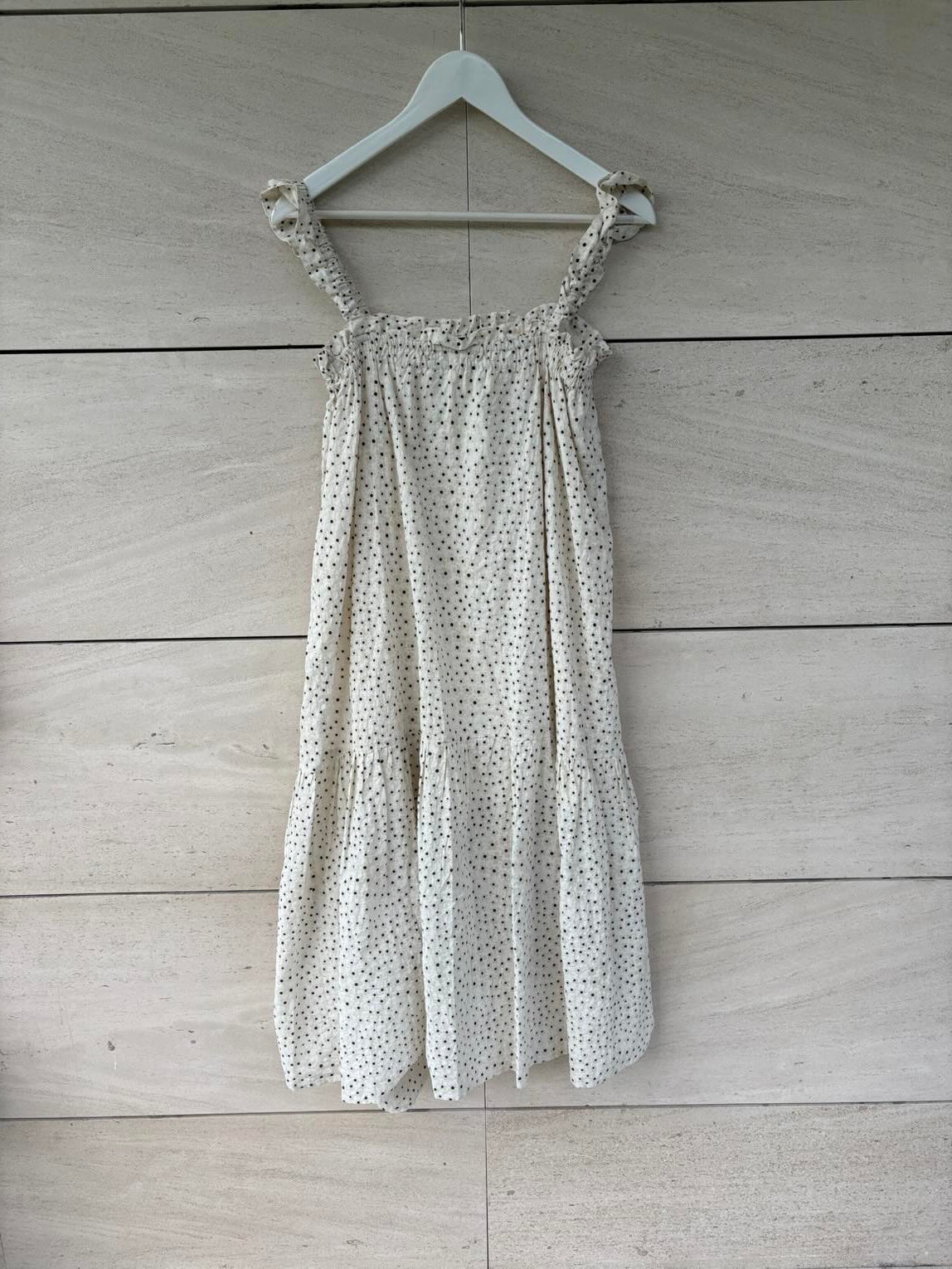 SECOND FEMLE. Vestido midi estampado detalle tirantes