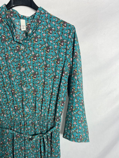 OTHERS. Pleated floral midi dress. TS