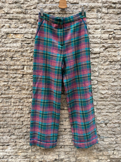 PANAMBI. Pantalón textura cuadros. T 38