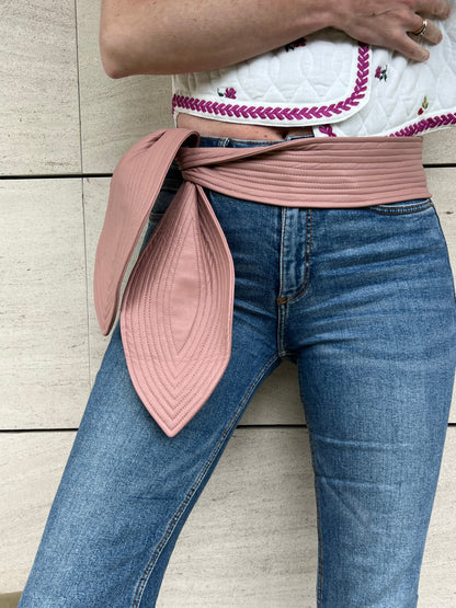 PADOVA. Cinturón fajín rosa palo. T. 10 (M)