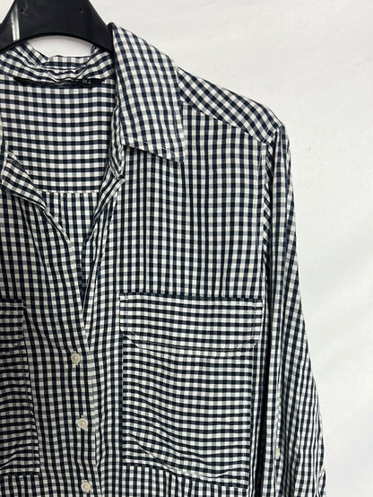 ZARA. Camisa cuadros azules T.S