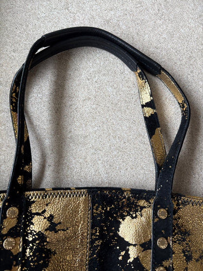 ZADDIG & VOLTAIRE. Bolso tote piel dorados