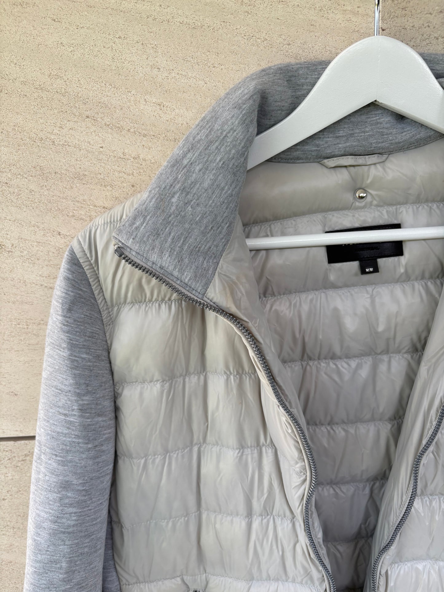 MACKAGE. Chaqueta gris doble textura ligera. T M