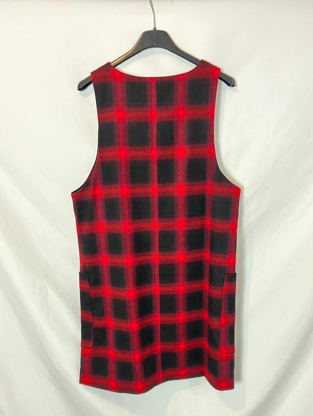 MANGO. Checked dress/vest. TS