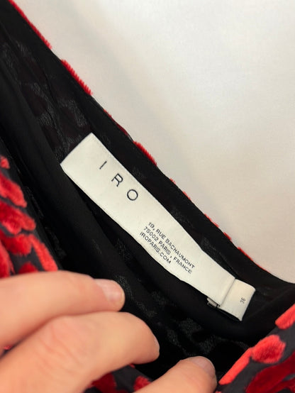 IRO. Vestido terciopelo asimétrico