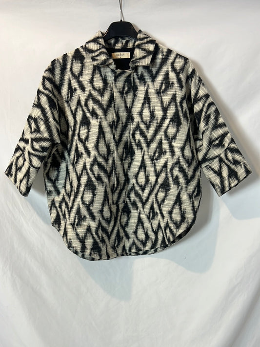 BA&amp;SH. Tie-dye textured top. Size 0 (34)