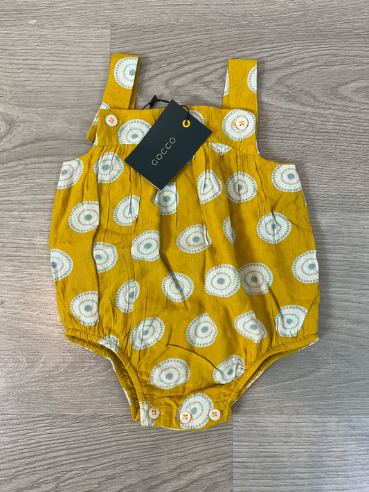 GOCCO. Ranita amarilla círculos T.6-9 meses