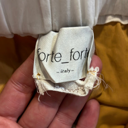 FORTE FORTE. Mustard palazzo pants T.1 (S)