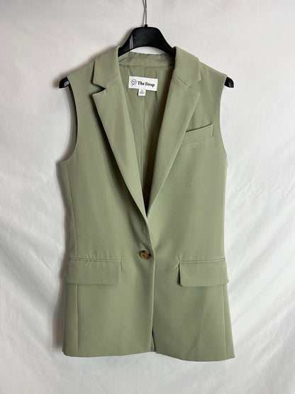 THE DROP. Pastel green vest T.xs