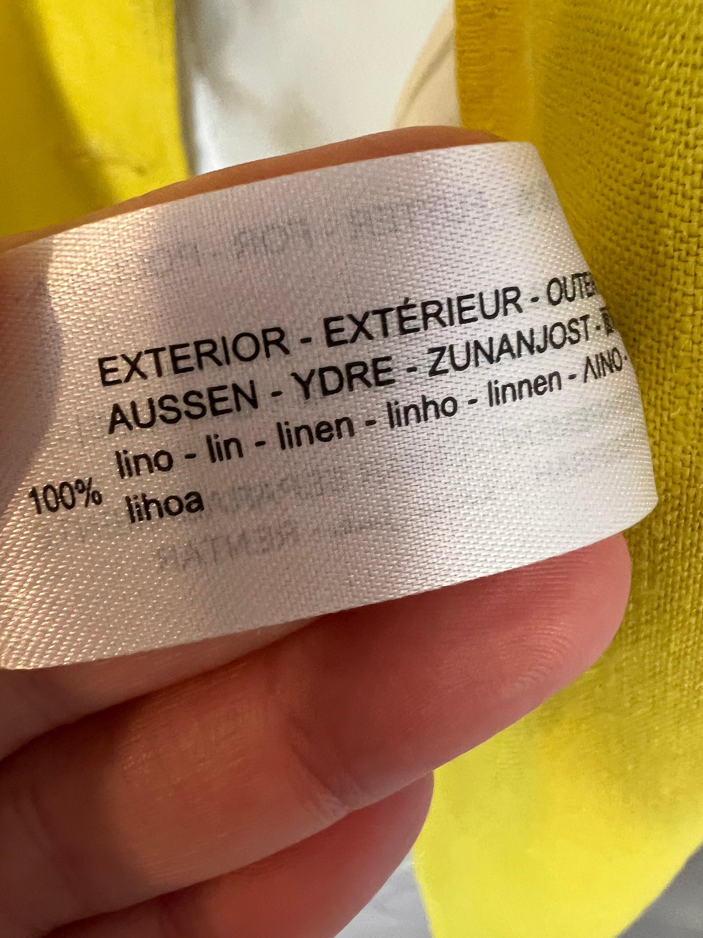ZARA. Mustard linen vest. TL