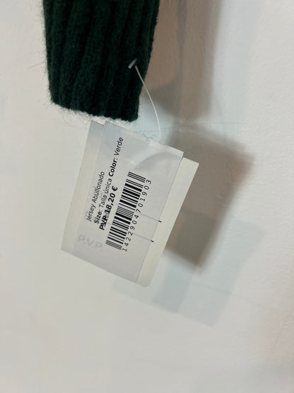 TOWERS BY ANDREA. Green cable knit top/sweater Tu(S)