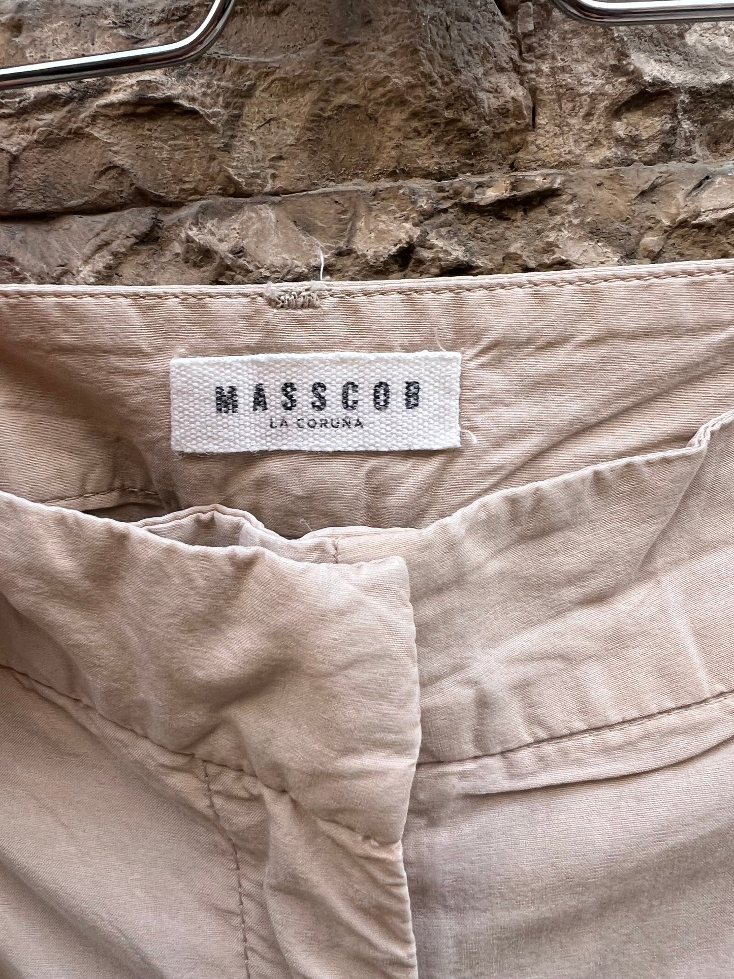 MASSCOB. Pantalón corto beige TU(40)
