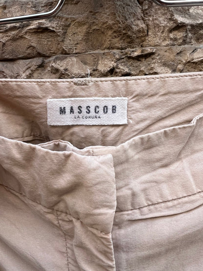 MASSCOB. Pantalón corto beige TU(40)