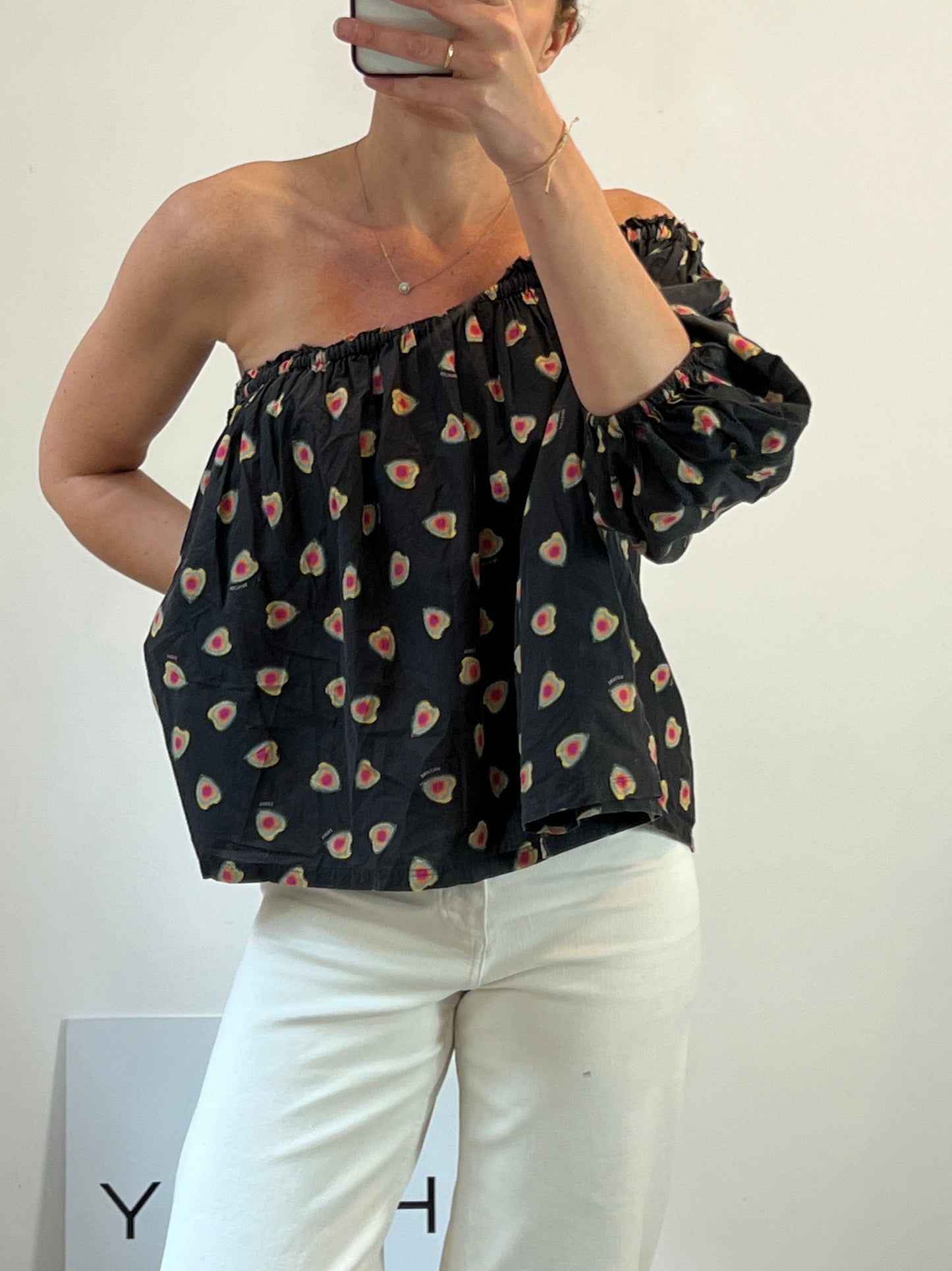 ZADIG&amp;VOLTAIRE. T.xs asymmetrical printed top