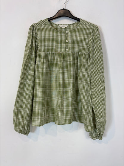 SPRINGFIELD. Blusa fluida cuadros