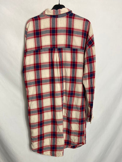 LEFTIES. Checkered shirt dress. TM