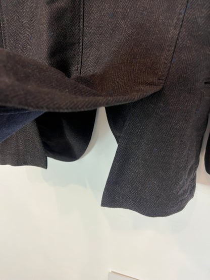 MASSIMO DUTTI. Blazer lana hombre marrón jaspeada. T L