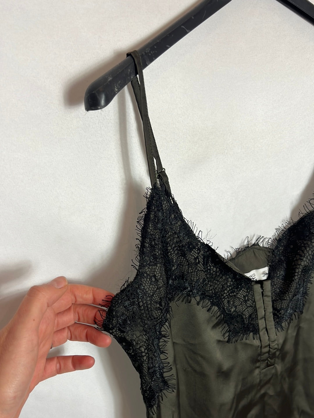 MANGO. Top lencero verde  T.s