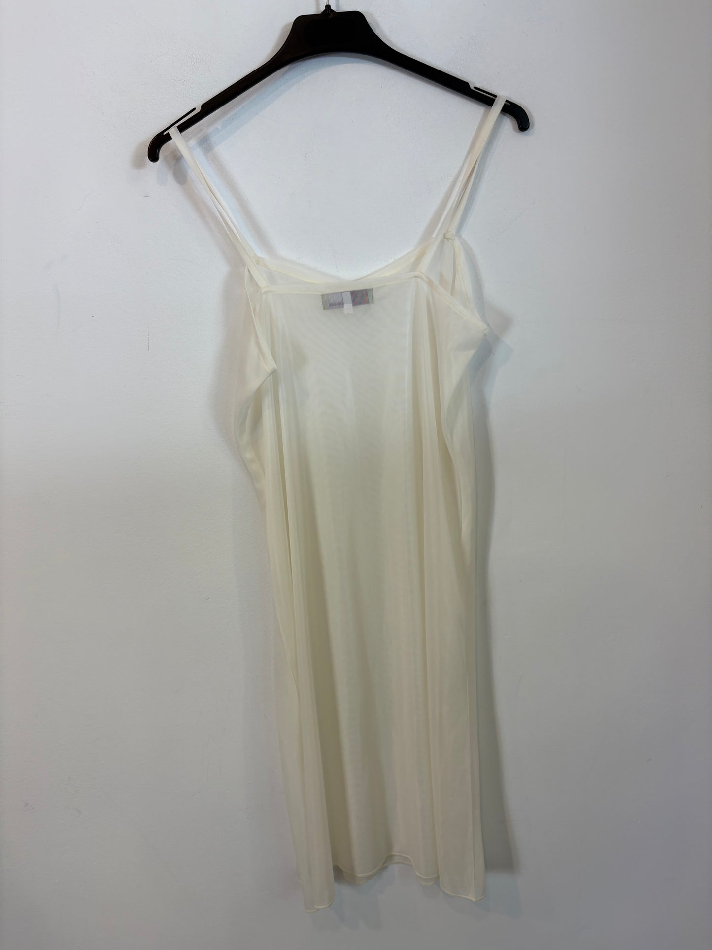 MONOPLAZA. Vestido largo seda estampado. T M