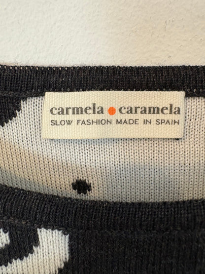 CARMELA CARAMELA. Vestido merino  dibujos