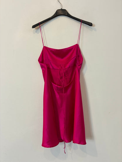 OCEAN X SILK. Vestido seda fucsia