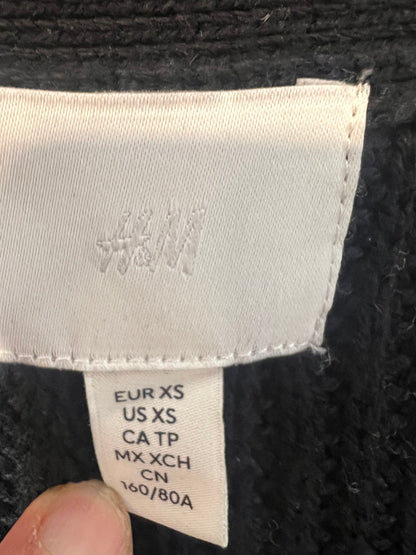 H&M. Chaqueta punto negra. T XS