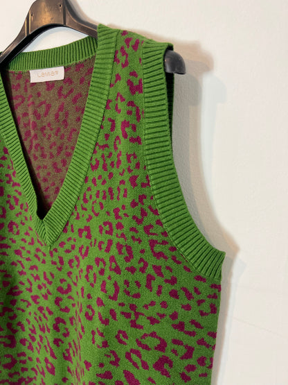 LAMIAR. Sleeveless print sweater TU(S)