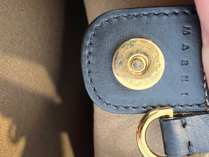 MARNI. Leather bag with handle detail