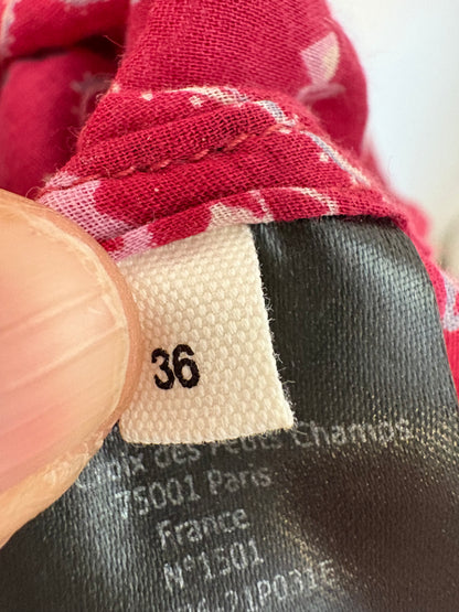 ISABEL MARANT . Vestido largo estampado detalles cintura