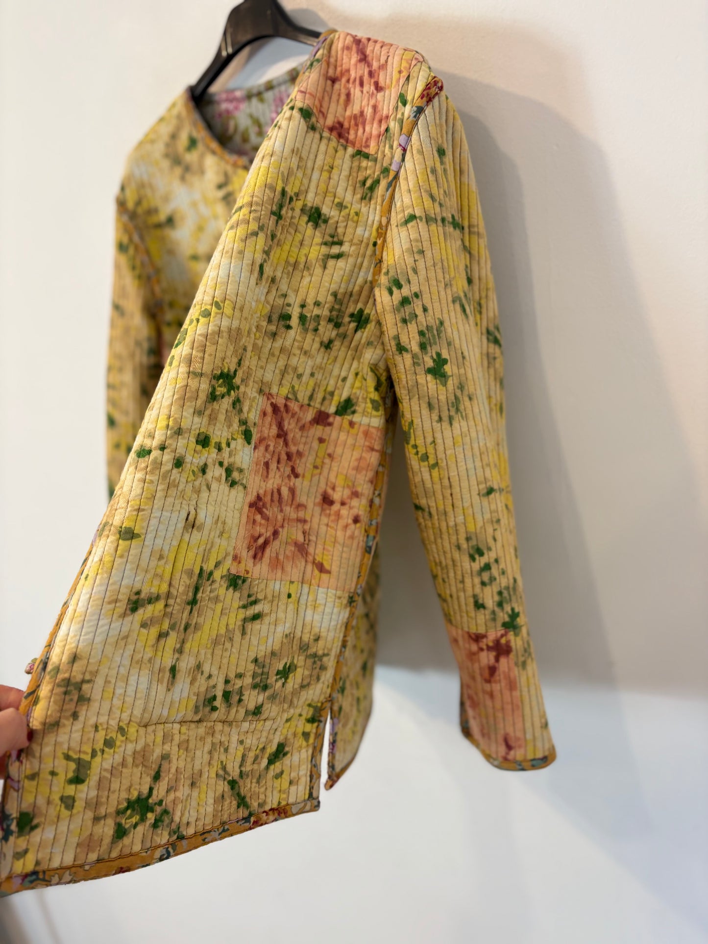 Chaqueta estampado multicolor textura reversible