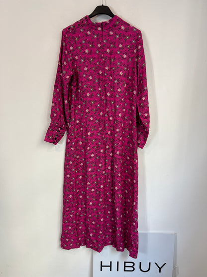 MAGNOLYA. Vestido rosa flores T.1(s)