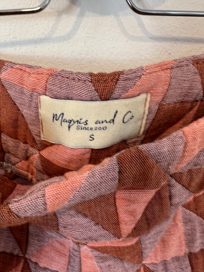 MAQUIS&amp;CO. Quilted wide-leg diamond-pattern trousers Ts