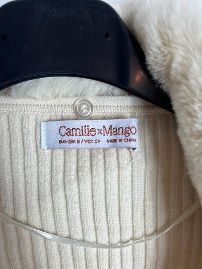 MANGO. Rebeca canalé pelo extraible. T S