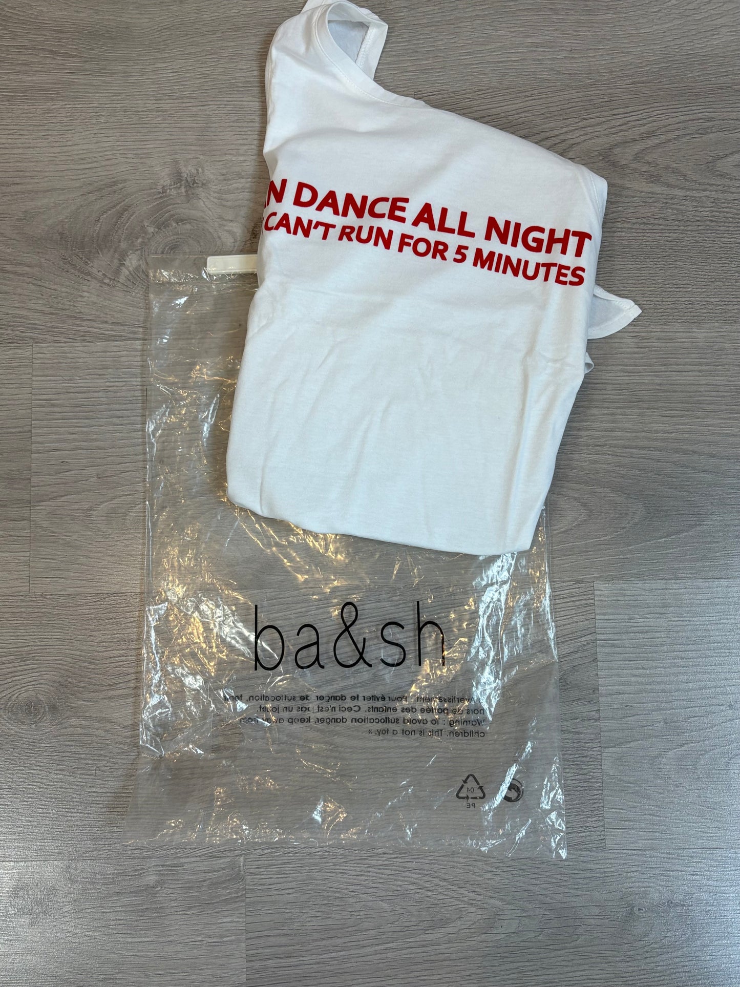 BA&SH. Camiseta blanca I CAN DANCE